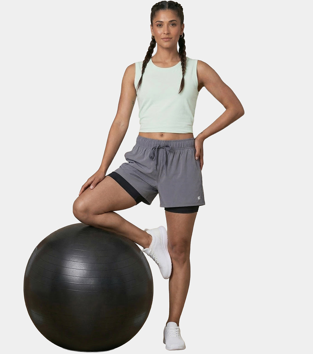 Enamor Duo Shorts, Regular Fit, Inner Cycling Shorts - A706 (Turbulence)