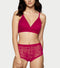 Enamor SMP04 Lace Boyshort, High-waist with full rear coverage (Red)
