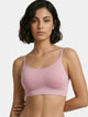 Enamor FlexiFree F037 Ultimate Comfort Seamless No -pinch T-shirt Bra for Women- High Coverage, Padded and Wirefree - Orchid Smoke
