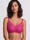 Enamor Invisi Lace Fixed Cups Bonded Bra, Padded, Wire Free - IO07 (Nebula Pink)