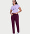 Enamor Mid Rise Regular Length Drawstring Closure Lounge Pants For Women - Slim Fit, Soft and Breathable Stretch Cotton - E014 (Fig)