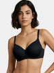 Enamor Innovations Ecolite, Smoother Perfect Lift Women's T-Shirt Bra - Padded, Wirefree, High Coverage  - F165 (Black)