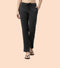 Enamor Mid Rise Regular Length Drawstring Closure Lounge Pants For Women - Slim Fit, Soft and Breathable Stretch Cotton - E014 (Charcoalmelange)