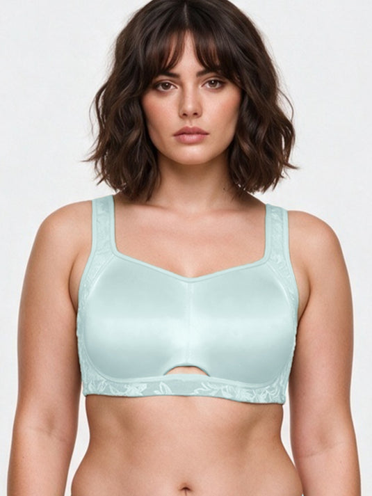 Enamor Ultimate Full support Side-Shaping Luxe Bra – F248, Minimizing Effect, Breathable Comfort, Full Coverage (Glacier Blue)