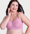 Enamor Jiggle Control Full Support Everyday Bra - Non Padded, Non-Wired, Full Coverage - A197 (Cosmetic Pink)