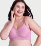 Enamor Jiggle Control Full Support Everyday Bra - Non Padded, Non-Wired, Full Coverage - A197 (Cosmetic Pink)