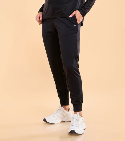 Enamor A406 High Waist Jogger - French Terry | Relaxed Fit, High Waist, Regular Length