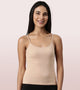 Enamor E016  Flat Back Slim Fit Rib Camisole With Regular Length Regular Length