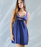Enamor × Papa Don’t Preach - The Cosmic Crush Luxury Babydoll for Women - Non Padded, Wirefree, Mid-Thigh fit - DN02 (Astral Blue)