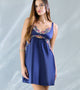 Enamor × Papa Don’t Preach - The Cosmic Crush Luxury Babydoll for Women - Non Padded, Wirefree, Mid-Thigh fit - DN02 (Astral Blue)