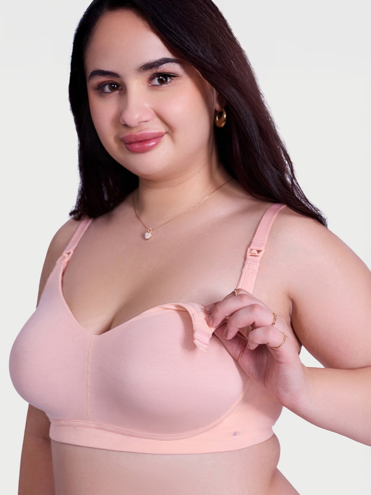 Enamor Nursing T-Shirt Bra - Padded, Non-Wired, Medium Coverage - MT07 (Pearl Peach)