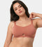 Enamor Innovations Cloudsoft Invisi Bonded Neck Women's Everyday Cotton Minimizer Bra -  Padded, Wirefree, Full Coverage - A064 (Available in Plus Sizes) (Rosette)