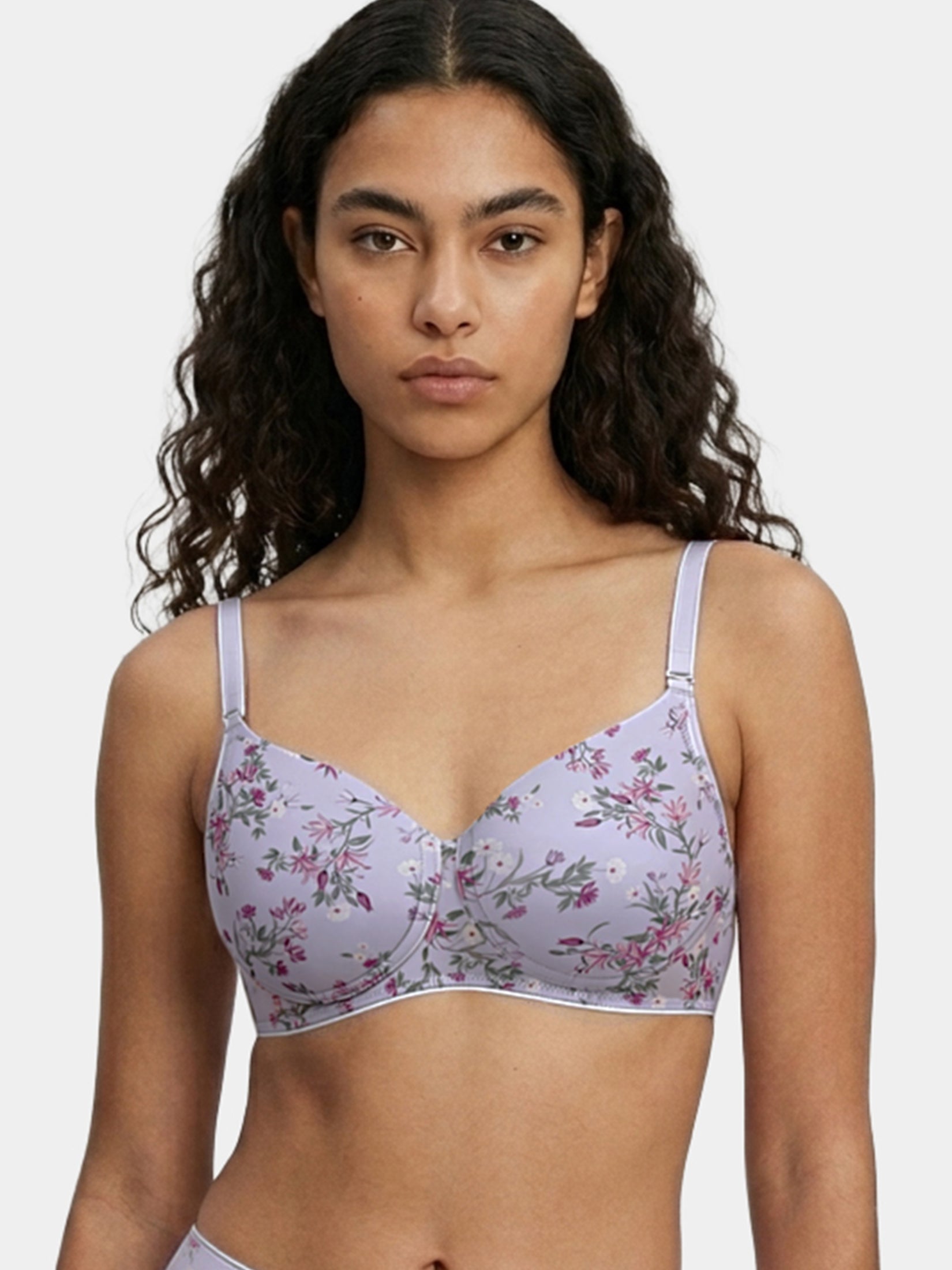 Enamor Innovations  Ecolite, Smoother Perfect Lift Women's T-Shirt Bra - Padded, Wirefree, High Coverage  - F165 (Dainty Petal Print)