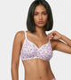 Enamor Innovations Fabcool Encircled  Side Support Shaper, Non Padded, Wirefree, High Coverage, Women's Cotton Everyday Bra  - A042 (Available in Plus Sizes) (Lupine Print)