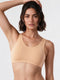 Enamor Innovations  Easy Fit, Antimicrobial, Front Double Layer ,Women's Cotton Beginner's Bra - Pop-On Style, Non Padded, Wirefree, High Coverage  - BB01 (Skin)