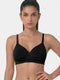 Enamor Bamboo Airflow High Coverage T-Shirt Bra – IB65, Airflow Vent, High Coverage, Anti-Rash Freshness, All-Day Comfort (Black)