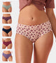 Enamor CR17 | Pack of 6 | Chic Stretch Cotton, All Day Comfort, Mid Waist Hipster Panty for Women - Naturally Breathable, Antimicrobial with Stain release, Inner Elastic, Full Coverage (Multicolors-Color May Very)