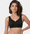 Enamor Innovations Invisi Encircle lift, Ultra smooth, Bonded, Slip-on, Women's T-Shirt Bra - Seamless, No-Pinch, No-Dig, Padded, Wirefree, High Coverage- IO01 (Black)
