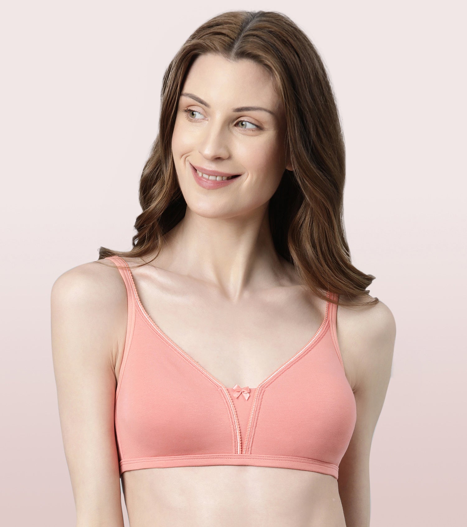 Enamor Stay New Comfort Triangle Cotton T-Shirt Bra | A072