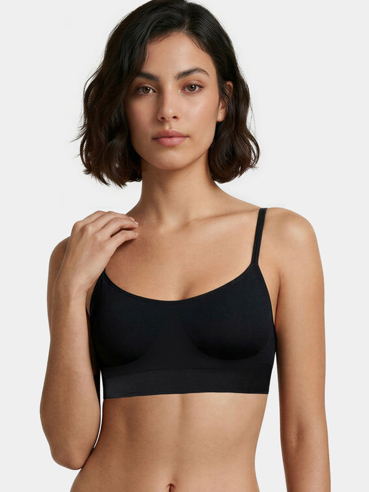 Enamor Innovations Flexi Free Ultra Smoothening Seamless Women's T-Shirt Bra - No-Pinch, Padded, Wirefree, Full Coverage - F037 (Black)