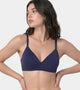 Enamor Drip T Shirt Bra for Women Padded, Wire-Free, Medium Coverage - SMB03 (Navy)