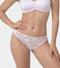 Enamor Soft Girl Floral Lace Panty for Women Low Waist, No Show, Lace Everyday Brief - SMP05 (Lilac)