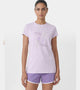 Enamor Short Sleeve Crew Neck Regular Length Basic Crew T-Shirt - Slim Fit, Soft and Breathable Stretch Cotton - E147 (Lavender Fog)
