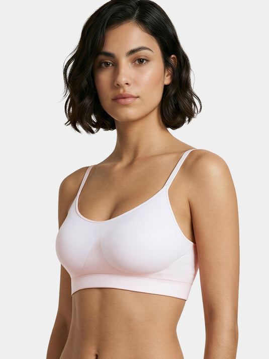 Enamor Innovations Flexi Free Ultra Smoothening Seamless Women's T-Shirt Bra - No-Pinch, Padded, Wirefree, Full Coverage - F037 (White)
