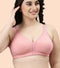 Enamor Plush Comfort, Side Support and Lift Women's Everyday Full Support Plunge Bra - All Day Comfort, Non-Padded, Wirefree, High-Coverage - F024