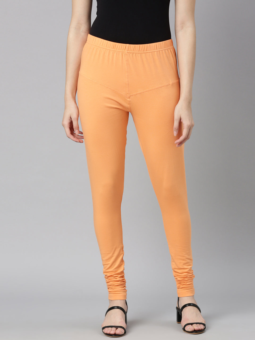 Dixcy Slimz Solid Papaya Churidar Leggings Leggings