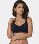 Enamor Bamboo Cotton A077, Side Support, Everyday Women's T-Shirt Bra - 3X Softer, 4X more Absorbent, Antimicrobial, Padded, Wirefree, Full Coverage (Eclipse)