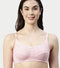 Enamor Innovations Eco-Melange Cotton, Women's Nursing Bra -  Sectioned Lift and Support, Non Padded, Wirefree, High Coverage - MT02 (Orchid Melange)