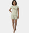 Enamor Drawstring Mid Thigh Length Mid Rise Basic Shorts - Relaxed Fit, Super Soft Cotton - E062 (Lint)