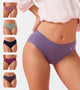 Enamor CR17 | Pack of 6 | Chic Stretch Cotton, All Day Comfort, Mid Waist Hipster Panty for Women - Naturally Breathable, Antimicrobial with Stain release, Inner Elastic, Full Coverage (Multicolordark-Color May Vary)