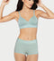 Enamor The Flex Boyshorts for Women Mid-Rise, Full Back Coverage, Moisture Absorbency, Cotton Everyday Panty - SMP01 (Sage Green)