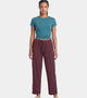 Enamor Mid Rise Regular Length Adjustable Drawstring Basic Home Lounge Pant for Women - Relaxed fit - E404 (Choco Fudge)