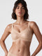 Enamor Invisi Lace Fixed Cups Bonded Bra, Padded, Wire Free - IO07 (Honey Beige)