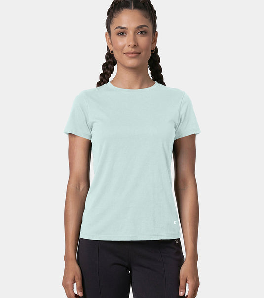 Enamor Relaxed Tee, Relaxed Fit, Round Neckline - A316 (Dusty Aqua)