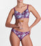 Enamor P165 Womens Low Waist Co-ordinate Bikini Panty (Damask Plum Print)