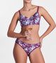 Enamor P165 Womens Low Waist Co-ordinate Bikini Panty (Damask Plum Print)
