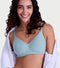 Enamor Innovations Fabcool Encircled  Side Support Shaper, Non Padded, Wirefree, High Coverage, Women's Cotton Everyday Bra  - A042  (Available in Plus Sizes) (Jade Green)