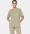 Enamor Oversized Drop Shoulder T-Shirt, 100% Cotton Slub, Oversized Fit - E312 (Deep Lichen Green)