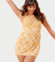 Enamor N151 The Slinky Chemise Slip Dress - Non-Padded, Wire-Free - Golden Haze