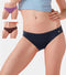Enamor CB03 | Pack of 3 | Chic Cotton, All Day Comfort, Low Waist Bikini Panty for Women - Naturally Breathable, Antimicrobial with Stain release, Inner Elastic, Regular Coverage (Multicolorsolid-Color May Vary)