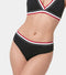 Enamor Sporty Vibes Bikini for Women Low Waist, Full Coverage, Cotton Everyday Bikini Panty - SMP07 (Black)