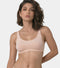 Enamor Low Impact Women's Cotton Everyday Sports Bra - All Day Comfort, Non Padded, Wirefree, High Coverage - SB06 (Pearl)