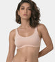 Enamor Low Impact Women's Cotton Everyday Sports Bra - All Day Comfort, Non Padded, Wirefree, High Coverage - SB06 (Pearl)