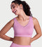 Enamor Innovations Flexifree ,Plunge, Ultra Comfort Women's  Bralette - No-pinch,no-dig,360 Degree Flex, Seamless lift,Fixed cup, Padded, Wirefree, High Coverage  - F137 (Orchid Smoke)