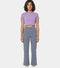 Enamor High Rise Full Length Pull on Boot Cut Active Pant For Women - Relaxed Fit, Quick Dry, Antimicrobial - A402 (Turbulence)
