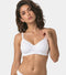 Enamor Innovations Fabcool Encircled  Side Support Shaper, Non Padded, Wirefree, High Coverage, Women's Cotton Everyday Bra  - A042 (Available in Plus Sizes) (White)